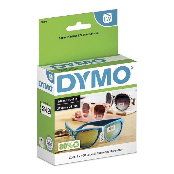 DYMO Authentic LW Price Tag Labels, DYMO Labels for LabelWriter Printers, White, 15/16" x 7/8", 1 Roll of 403