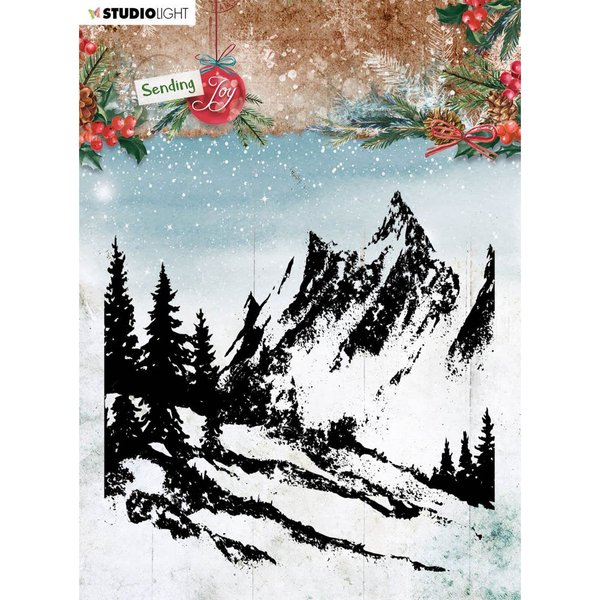 Studio Light Sending Joy Clear Stamp-NR. 55, Background Landscape