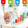 Torlam Alphabet Learning Ice Cream Toy Play Set, Toddler Learning Toy ABC Letter Recognition Matching 26 Letters Games, Kindergarten Preschool Classroom Must Haves Kids Learning Activities, 52 Pieces