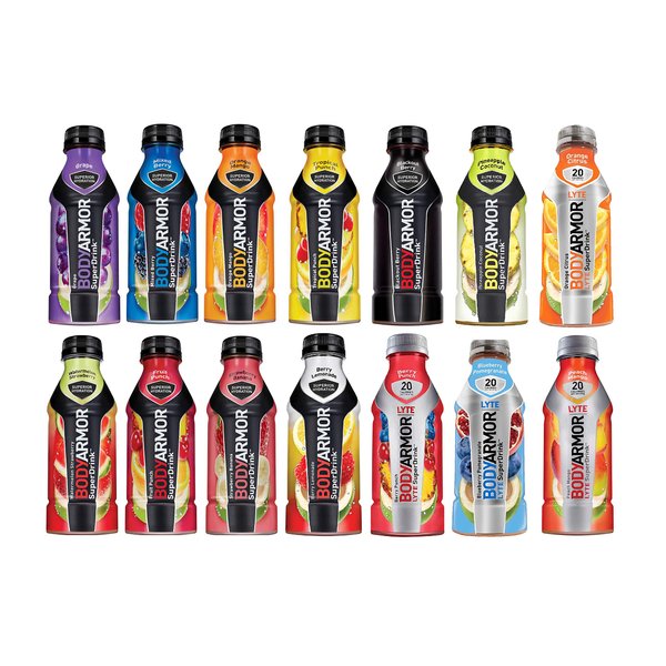 Bodyarmor Electrolyte Sports Superdrink, 14 Flavor Variety Pack, 16 Ounce Bottles (Pack of 14)