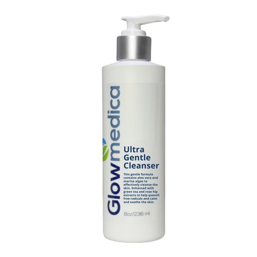 Glowmedica Ultra Gentle Cleanser with Marine Algae and Aloe Vera Gel for Sensitive Skin