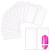 SILPECWEE 4500 Pieces 90 Sheets French Tip Nail Guides Nail Stencils Self Adhesive Nail Art Stickers French Manicure Strips Nail Design Tool French Nail Stickers for Nail Art (Straight Line)