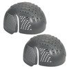 Ergodyne Skullerz 8945F(x) Universal Bump Cap Insert with Extra Venting, Fits Into Any Baseball Hat, 2-Pack, Charcoal