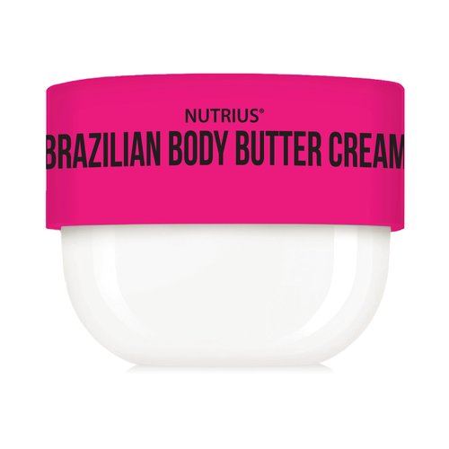 Nutrius Brazilian Body Butter Cream Berry Bliss - Experience Luxe Hydration, Acai, Mango, Cocoa & Cupuacu, Vitamin C for Radiant Glow - Vegan & Cruelty-Free Formula, Crafted for Silky-Smooth - 6 FL OZ