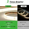 JOYLIT 24V COB LED Strip Lights 16.4ft 4000K Natural White 550LM/FT Super Bright CRI 95+, UL Premium 2400LEDs Dotless Dimmable Adhesive Tape Light 90W for Commercial, Industrial, Residential