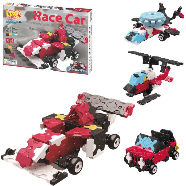 LaQ Hamacron Constructor 2 Race Car Model Building Kits