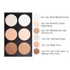 iMeasy Makeup Contour Kit Highlight and Bronzing Powder Palette Pigment Blush Palette - 2/4 / 6 Colors