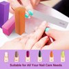 Nail Files and Buffers (24 Pack), Nail Buffer Block Nail File Set for Acrylic and Natural Nails, Professional Manicure Tool 4 Sides 100/120/180 Grit Emery Board Sponge Buffing Buffers Blocks Gray