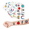 Science Temporary Tattoos Themed Birthday Party Supplies Favors Decorations Chemistry Research Scientific Cute 88PCS Tattoos Stickers Funny for Kids Girls Teens School Classroom Rewards Gifts Ideal