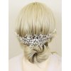 Brihasory Silver Bridal Wedding Hair Comb Handmade Rhinestone and Crystal Wedding Hair Accessories for Brides Elegant Party Prom Tiaras for Girls and Women Anniversary Valentine's Day Bridesmaid Gifts
