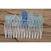 Sea Foam and Cornflower Blue Sea Glass Hair Comb