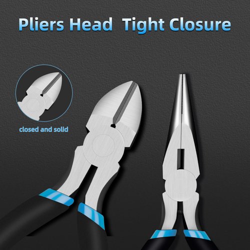 Jewelry Pliers Set,NOEAIKE 7-Pack Jewelry Supplies Making Tools Pliers Wire Cutters,Needle Nose,Bent Nose,Long Nose,Round Nose,Diagonal,Linesman for Jewelry Making, Beading/Craft/Bracelet Making