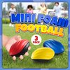Bedwina 5" Mini Foam Football - (Pack of 3) Small Toy Footballs for Indoor and Outdoor Play, Spiral Foam Sports Birthday Football Party Favors for Kids
