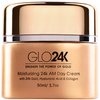 GLO24K Moisturizing Day Cream with 24k Gold, Hyaluronic Acid, Collagen, and Vitamins. For Optimal Hydration!