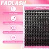 Lash Clusters 280pcs 80D 10-18mm Cluster Lashes Mixed Tray 3D Effect Volume Individual Lashes Cluster Eyelash Extensions Fluffy Soft D Curl DIY Lash Extension Kit at Home (80D-0.07-D,10-18mm)