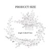Gorais Flower Bride Wedding Hair Comb Silver Pearl Bridal Headpiece Crystal Hair Pieces Rhinestone Hair Accessories for Women and Girls