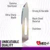 MedHelp Disposable Scalpel Blades #10 Pack of 100, Size 10 Surgical Blades, High Carbon Steel Dermaplane Blades. Individually Wrapped Scapel Blade, Sterile