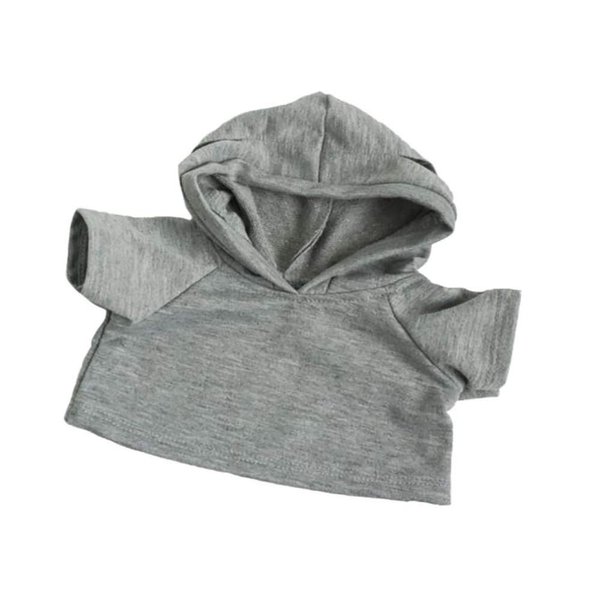 Adorable Gray Hoodie Fits Most 16 inch Build A Bear and Make Your Own Stuffed Animals
