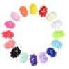 18pcs Baby Girls Chiffon Rose Flower Hair Barrettes Baby Pearl Flowers Hairband Accessories for Kids Toddler Teens (9 color)