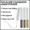 FOCALLURE Chameleon Liquid Eyeliner,Intense Color Shifting Eyeliner Pen,Metallic Multi-Reflective Finish,Sweatproof,Smudge-proof,Ultra-Fine Tip,GOLDEN BLOOD