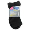 Dr. Scholl's Women's 4 Pack Diabetic and Circulatory Non Binding Ankle Socks, Black, Shoe Size: 4-10