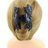 Meilliwish Noble Beautiful Lady Hair Claw Clip 1 PCS(D91)(AllBlack)