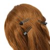 26 Pcs 1.8 Inches Hair Clips Hairdressing Double Prong Curl Clips Black Metal Alligator Styling Clips for Salon Hair Extensions