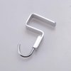 Hdtyyln 2 Pack Student Desk Space Aluminium Alloy Nail-Free Hook Office Bag Hook Clothes Hook (2cm/0.78",Suitable for 1.9 cm/0.74" Thick Plate)