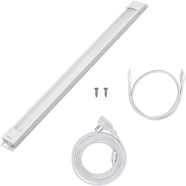 UltraPro 24 inch Plug-in Linkable Under Cabinet Lights, High/Low/Off, Warm White Light (2700K), LED Under Cabinet Lighting, Under Counter Lights for Kitchen, 44107