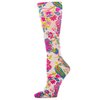 Celeste Stein Therapeutic Graduated Compression Socks, Cream Pampalore, 15-20 mmHg Queen Plus Calf