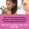 STYLPRO Original Gift Set Kit: Electric Makeup Brush Cleaner and Dryer Machine with 8 Brush Collars, Brush Cleanser - Fast, Automatic Spinning Brush Cleaner with Heat-Resistant Bowl