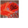 Red Diamond DIY Hanging – Reusable Double-Sided Hard Card for Chinese Calligraphy or Decoration – with Tassel – for All Festivals, Housewarming, or Cultural Events - 14x14 inch
