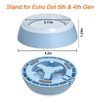 Table Stand for Echo Dot 5th Generation - C YECEN Desktop Holder Mount for Echo Dot 5th & 4th Gen, Base Bracket with Light Guide and with Built-in Cable Management,Cloud Blue