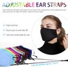 PAGE ONE Reusable Cloth Face Masks Washable Adjustable Breathable Cotton Face Mask for Women Men/6PC
