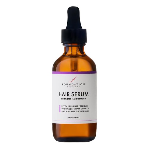 Foundation Skincare Hair Serum for Thinning Hair - Visibly Thicker and Fuller Hair, Nourish and Strengthens Hair with Minoxidil-Free Formula - 2 Fl Oz (30 Day Supply)