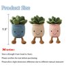 NatureMan Stuffed Plants Succulent Plush, Soft Fluffy Toy Succulent Plants Friend Throw Pillow,Succulents Plushies Pillow Toy Room (Blue)