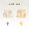 Royal Designs Empire English Pleat Basic Lamp Shade, Beige, 8 x 12.5 x 7.5