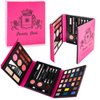 SHANY Beauty Book Makeup Kit All in one Travel Makeup Set - 35 Colors Eye shadow, Eye brow makeup, makeup blushes, powder palette,10 Lip Colors, Eyeliner pens & makeup Mirror - Holiday Makeup Gift