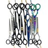 Pack of 12 Professiona Hair Cutting Scissors Razor Edge Barber Scissors and Thinning Shears Adjustable Tensioning Knob - German Stainless