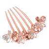 Sankuwen Flower Rhinestones Hair Combs Accessories,Perfect Mother's Day Gifts,Brithday gifts(Style B,Champagne)