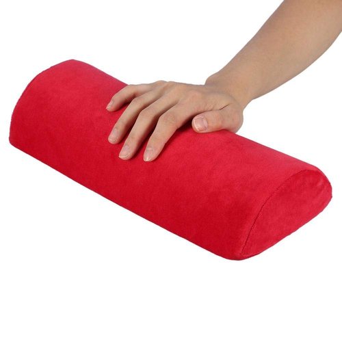 Hand Cushion, Nail Art Soft Sponge Pillow - Nail Rest Cushion,Detachable Washable Arm Rest Holder,Manicure For Nail Art Equipment Nail-Art-Equipment Makeup Cosmetic Tools(Red)
