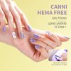 CANNI Lavender Purple Gel Nail Polish, 1Pcs Light Purple Gel Polish Pastel Purple Color Nail Polish Gel High Gloss Soak Off U V Gel Nail French Nail Manicure Salon DIY