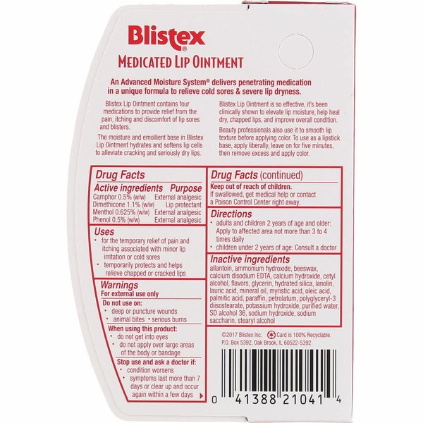 BLISTEX Medicated Ointment 0.35 OZ