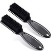 Patelai 2 Pcs Blade Cleaning Brush Hair Clipper Barber Nylon Brush Hair Styling Brush Accessory for Men Trimmer Cleaning Clipper Manicure(Black)