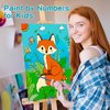 Volmop 3 Pack Paint by Numbers for Kids Ages 8-12,10 * 8" Color by Number for Kids Framed Canvas with 17 Acrylic Paints and 6 Brushes, Kids'Paint by Number, Arts and Crafts Art Supplies for Kids 4-8