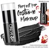 Black Face Paint, Cream Grease Sticks, Black Eye Black Stick, Sweatproof Waterproof for Sports, Black Body Paint Stick for Corpse Bride Halloween SFX Sally Makeup, Black