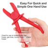 6 Pack Hose Clamp Pliers Hose Pinch Pliers Line Clamps for Fuel Hoses, Gas Lines Brake Hoses, Radiator Hoses, Coolant Hoses, Flexible Hoses, Red