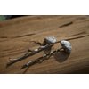 White Howlite Stone Hair Pins/Hair Clips (quantity of 2)