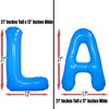 Los Angeles LA Blue Gameday Sports REUSABLE Letters | LA Gameday Letters Sports Party | Baseball, Football, Los Angeles Sports Team Party | LA Inflatable Letters | BASHOUT