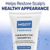 MG217 Psoriasis Shampoo with Coal Tar, Therapeutic Scalp Treatment, Controls Itching, Scaling, Flaking, Scale Buildup, Psoriasis Scalp Treatment, 3% Coal Tar Shampoo and Conditioner, 8floz